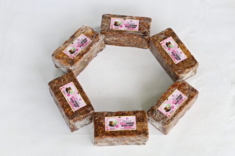 Organic African Black Soap Bar 200g - Image 2